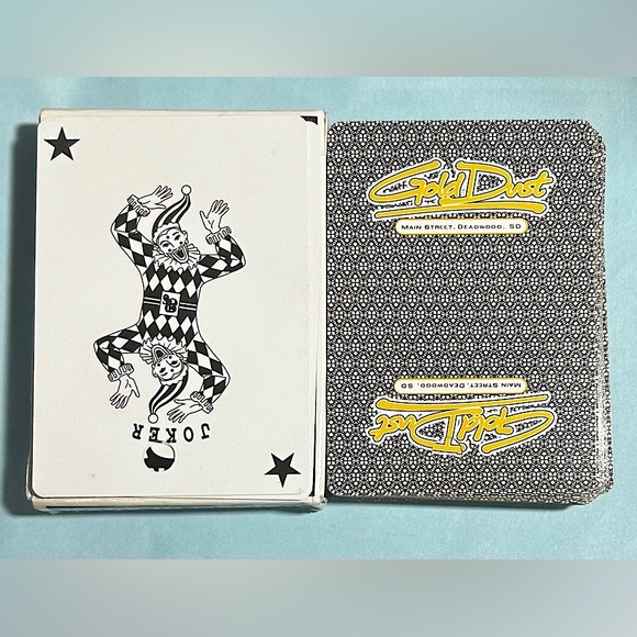 (2) Deadwood Casino retired  playing card decks First Gold & Gold Dust retired - Picture 3 of 3
